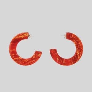 Whistles Statement Resin Hoop Earrings